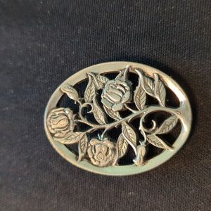 June Rose Pewter Pendent